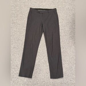 Calvin Klein Men Gray Infinite Stretch Skinny-Fit Dress Pants 30W 30L